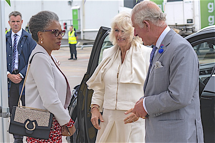TRH received by Mrs Peaches Golding OBE, Lord-Lieutenant for Bristol