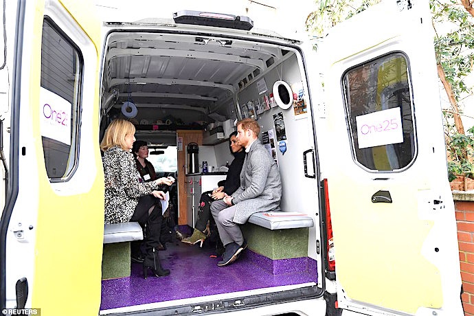 Inside the van at One25 (Photo credit Daily Mail)